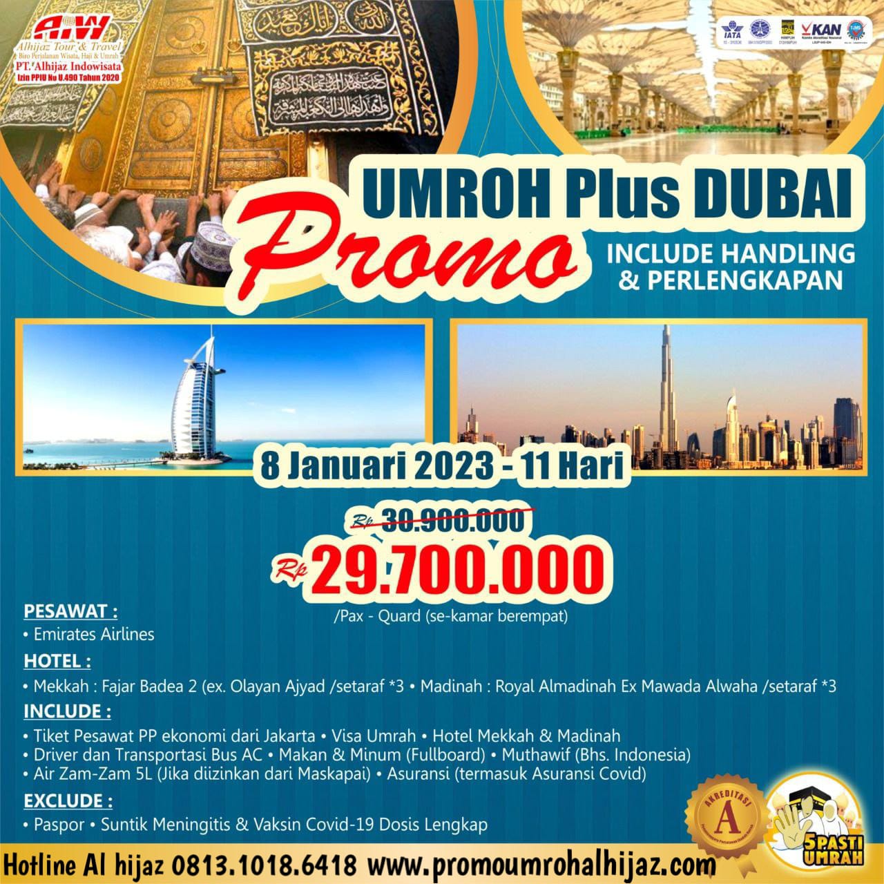 Daftar Umroh Plus Al Hijaz Travel  Jakarta Selatan